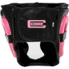 Детский закрытый шлем для бокса PU CORE BO-8545 (Черный-малиновый)