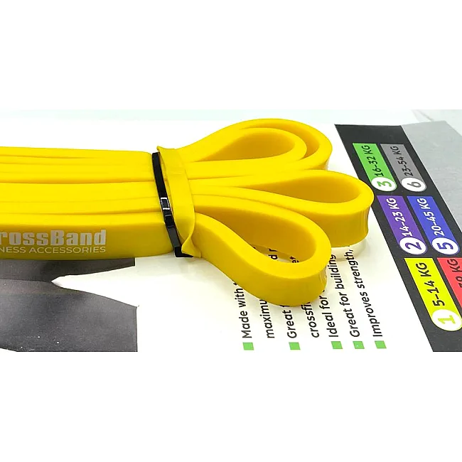 Резинка для подтягиваний POWERPLAY 4115 Light Желтая (1-7kg)