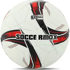 Футбольный мяч HYBRID SOCCERMAX FB-4366 №5 PU (Белый-красный)