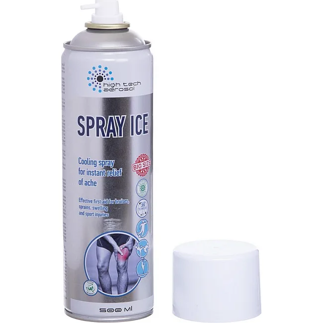 Спортивная заморозка
 обезбаливающий охлаждающий спрей SP-PLANETA
 HTA SPRAY ICE VP-2969 500мл