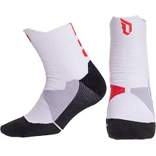 Спортивные носки баскетбольные ALL STAR DML7501 (Белый-черный-красный)