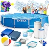 Басейн каркасний 16в1 INTEX 28212, 366 x 76 см + машина для створення бульбашок