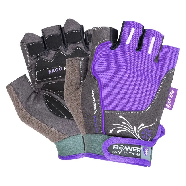 Фитнес перчатки POWER SYSTEM PS-2570 Woman’s Power женские Purple