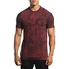 Футболка AFFLICTION Phychosis A24332 Burnt Red Lava Wash