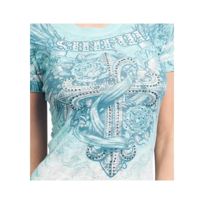 Женская футболка Sinful By AFFLICTION Cocomo Baby Tee