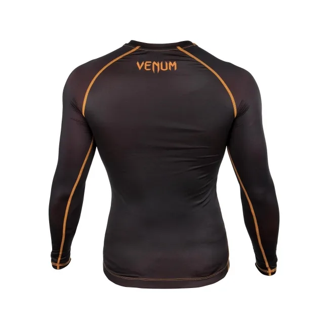 Компрессионная футболка VENUM Contender 3.0s Long Sleeve Black/Orange