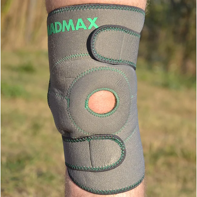 Наколінник-бандаж MADMAX MFA-295 Zahoprene Universal Dark Grey/Green (1шт)