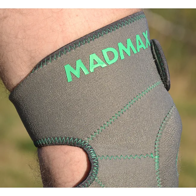 Наколінник-бандаж MADMAX MFA-295 Zahoprene Universal Dark Grey/Green (1шт)