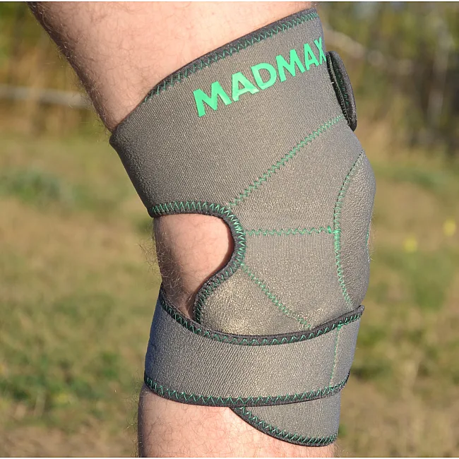 Наколінник-бандаж MADMAX MFA-295 Zahoprene Universal Dark Grey/Green (1шт)