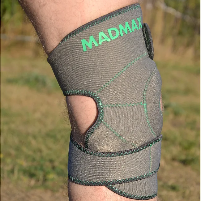 Наколінник-бандаж MADMAX MFA-295 Zahoprene Universal Dark Grey/Green (1шт)