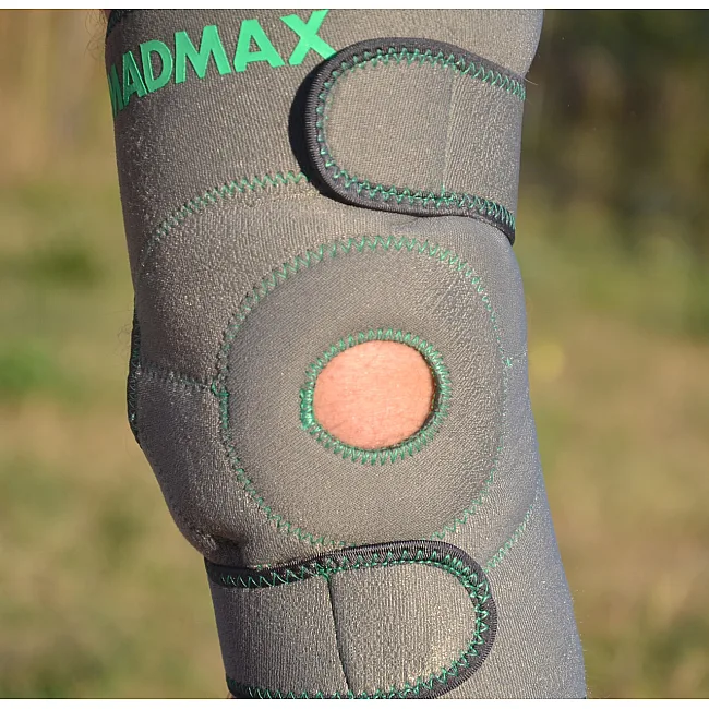 Наколінник-бандаж MADMAX MFA-295 Zahoprene Universal Dark Grey/Green (1шт)