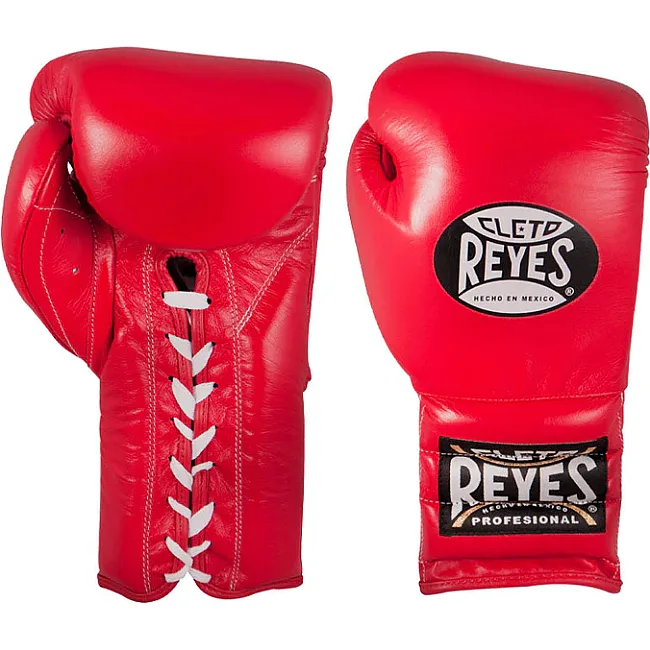 Перчатки для бокса CLETO REYES Leather with Lace Red