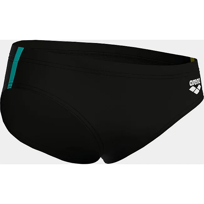 Плавки-слепые для мальчиков Arena SWIM BRIEFS SOLID черный, желтый (для детей)