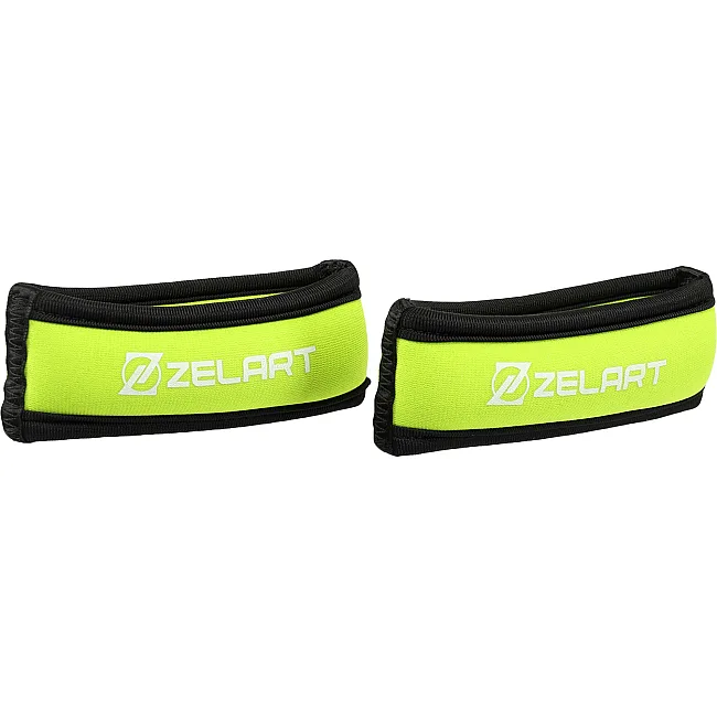 Утяжелители-браслеты для рук ZELART FI-6221-0_5 2x0,25кг (Зеленый)