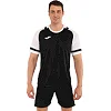 Футбольна форма комплект футболка та шорти JOMA LIDER 104285-102 4 (Чорний-білий)