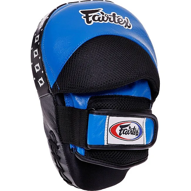 Лапа боксерская изогнутая тренировочная кожа FAIRTEX BO-3362 (Желтый)