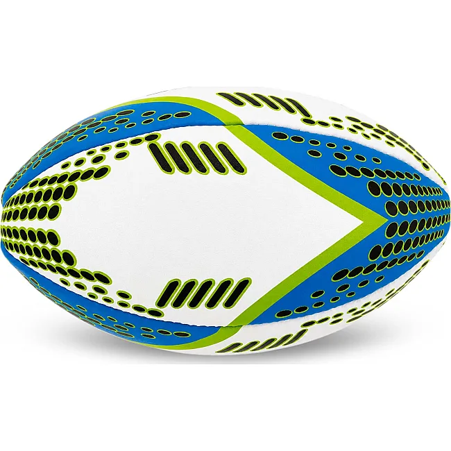 Регбийный мяч SOCCER STAR R-5354-5 (Белый-синий-салатовый)