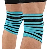 Коленные бинты для приседаний KNEE WRAPS LiveUp LP8724 2шт (Синий-черный)