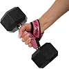 Лямки для тяги LIFTING STRAP LiveUp LP8756 2шт (Розовый-черный)