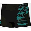 Плавки-шорты для мальчиков Arena TALES SWIM SHORT черный, бирюзовый (для детей)