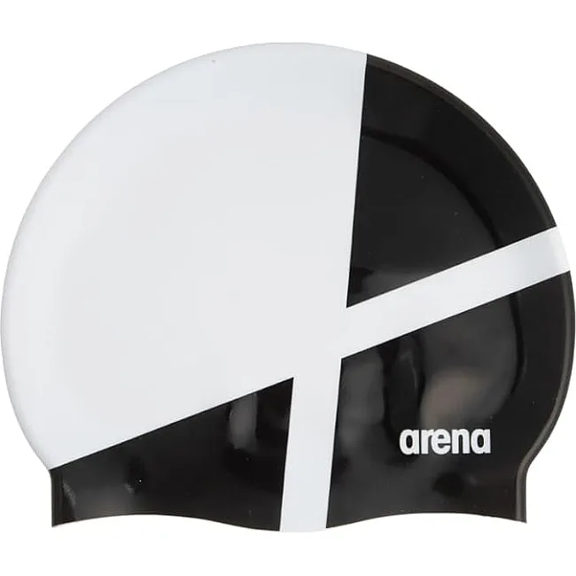 Шапка для плавания Arena ICONS TEAM STRIPE CAP белый, черный OFSM