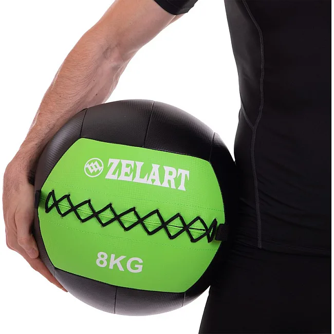 Мяч набивной медицинский для кроссфита WALL BALL ZELART
 FI-5168-8 8кг