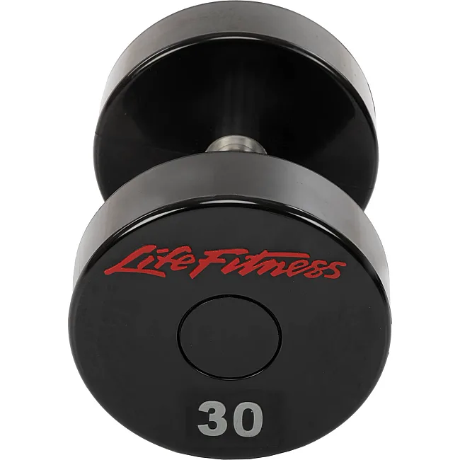 Гантель профессиональная
 с полиуретановым покрытием LIFE FITNESS SC-80081-30 1шт 30кг