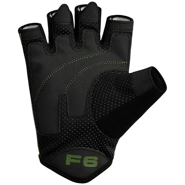 Рукавички для фітнесу RDX F6 Sumblimation Black/Green