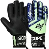 Вратарские перчатки профессиональные с защитой пальцев SOCCERMAX GK-4321 7-11 (Салатовый-синий)