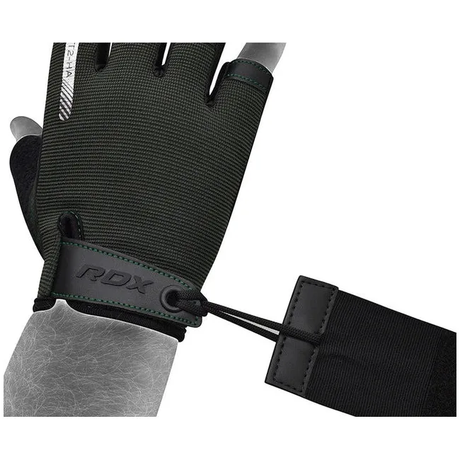 Перчатки для фитнеса RDX T2 Half Army Green