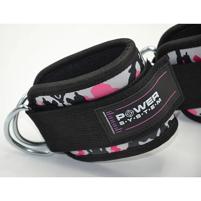 Манжеты на лодыжку POWER SYSTEM PS-3470 Camo Pink/Black