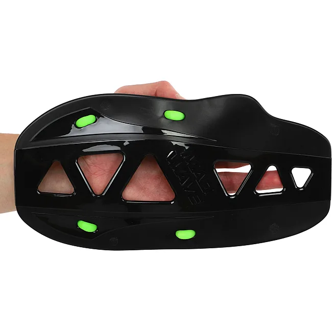 Лопатки для плавания ласты для рук MADWAVE
 GRABBER Forearm M074201 (Черный-зеленый)