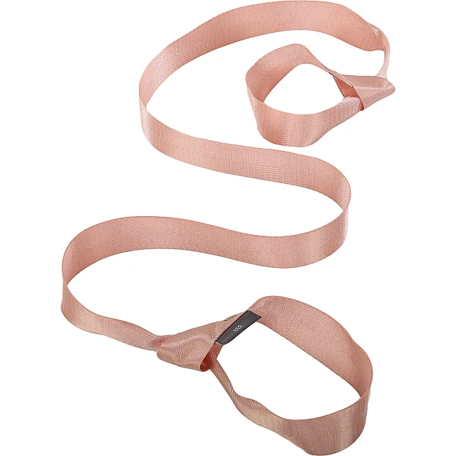Ремень-стяжка для переноски коврика BLOOM YOGA STRAP LB7080 (Белый)