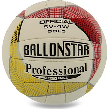 Волейбольный мяч BALLONSTAR SV-4W №5 PU (Белый-красный)