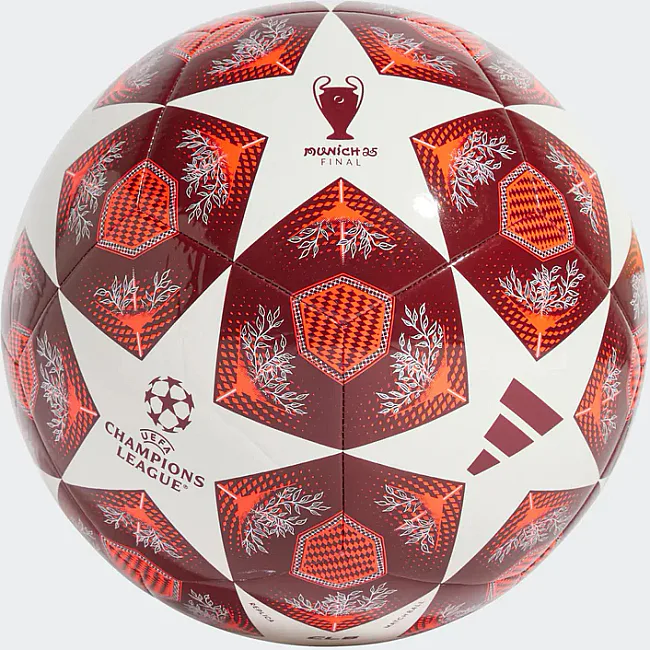 Мяч футбольный Adidas UCL CLB красный, белый