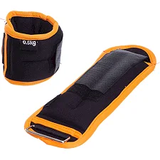 Утяжелители для ног и рук SP-SPORT FI-130 см2-1 2x0,5кг (Черный-оранжевый)