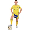 Детская футбольная форма с символикой футбольного AL NASSR домашняя 2025 SP-SPORT CO-4653