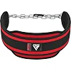 Пояс для обременений с цепью RDX PRO DIPPING BELT 2 LAYER неопреновый Red