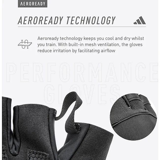Перчатки для тренинга Adidas Performance Gloves серый L