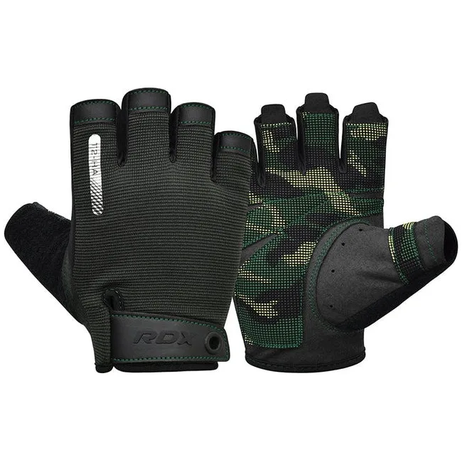 Перчатки для фитнеса RDX T2 Half Army Green