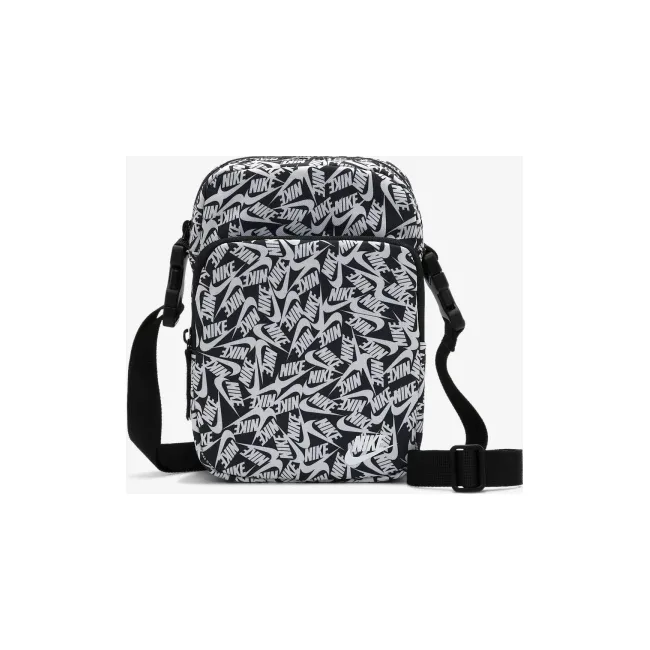 Сумка из-под плеча Nike NK HERITAGE CRSSBDY - ACCS PRN черный, белый 27 х 6 х 15 см