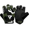 Рукавички для фітнесу RDX F6 Sumblimation Black/Green