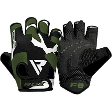 Рукавички для фітнесу RDX F6 Sumblimation Black/Green