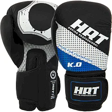 Рукавички для боксу PU HARD TOUCH BO-8469 (Чорний-синій)