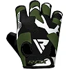 Рукавички для фітнесу RDX F6 Sumblimation Black/Green