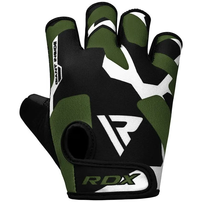 Рукавички для фітнесу RDX F6 Sumblimation Black/Green