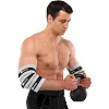 Налокотники для жима 2штуки 2штуки ADJUSTABLE ELBOW SLEEVE EZOUS C-08 2шт (Серый-черный)
