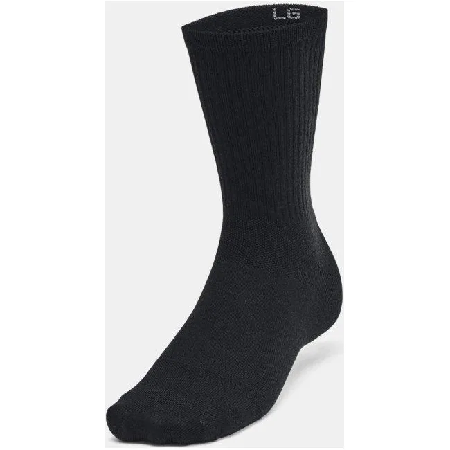 Шкарпетки UNDER ARMOUR Essential 6pk Crew чорний LG