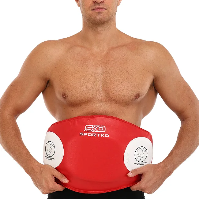 Защита живота тренера для отработки ударов SPORTKO SP-4709 (Красный)