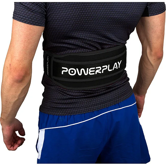 Пояс неопреновый для тяжелой атлетики POWERPLAY 5546 Black